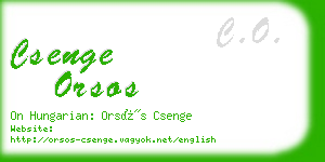 csenge orsos business card