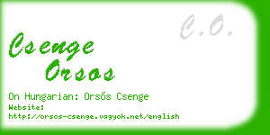 csenge orsos business card